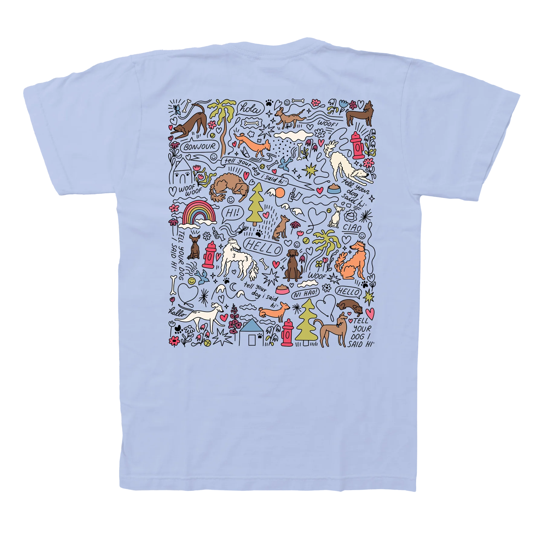 Community Doodle Tee - Snowy Blue - Image 3