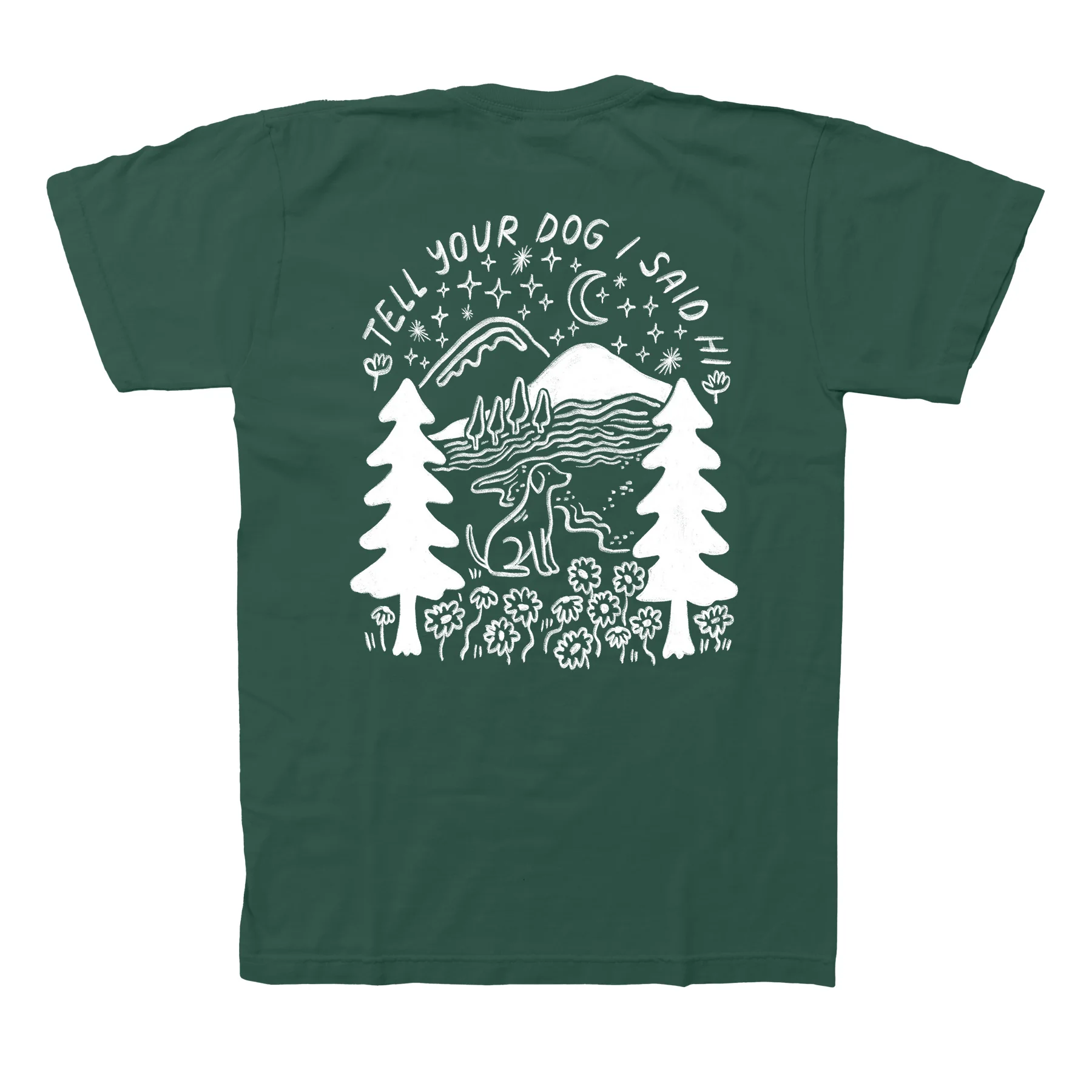 Outdoorsy Tee - Dark Green - Image 3